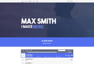 Music Producer Website Template