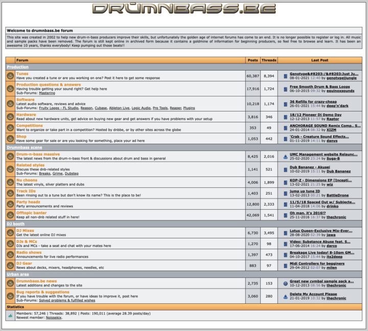 Drum N Bass Forum | Own Music Journal