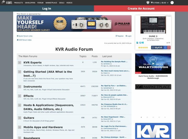 KVR Audio Forum