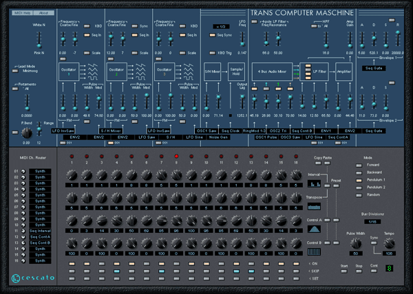 Trans Computer Maschine | Software Synthesizers