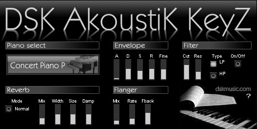 DSK AkoustiK KeyZ - Free Piano VST Plugin
