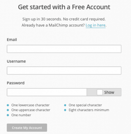 Create MailChimp Account - How to Offer a Free Beat to Email Subscribers