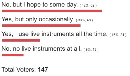 Poll Are You Using Live Instruments