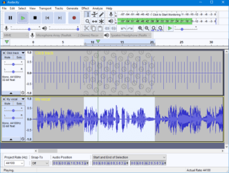 Audacity Audio Editing Software Program