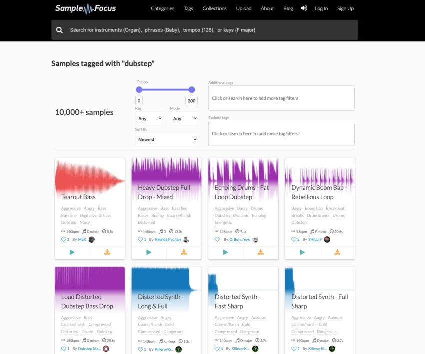 Sample Focus Dubstep Samples