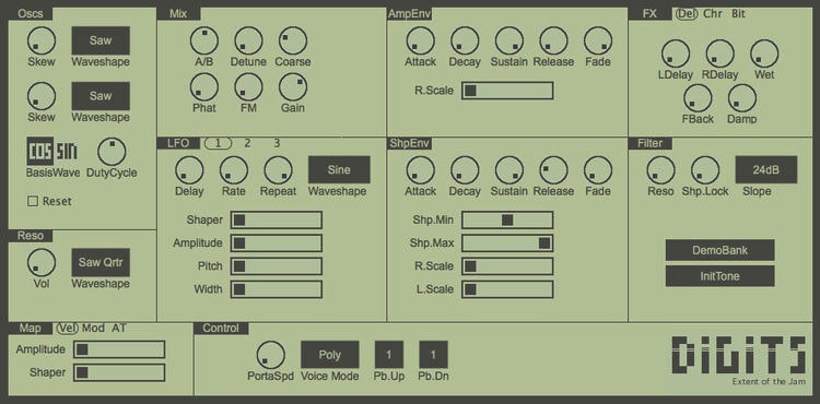 Digits VST Plugin by Louis Gorenfeld