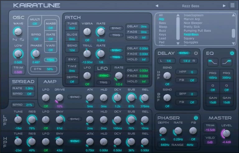 Kairatune VST Plugin by Futucraft