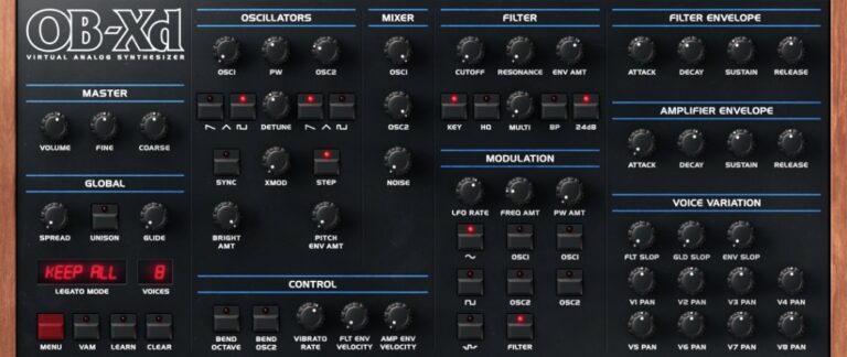 OB-Xd VST Plugin by discoDSP