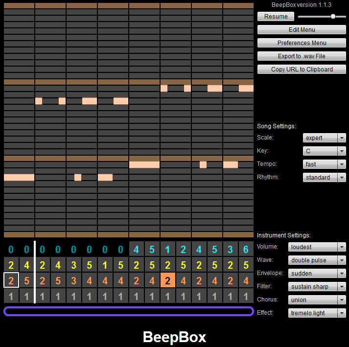 BeepBox - Free Online Sequencer