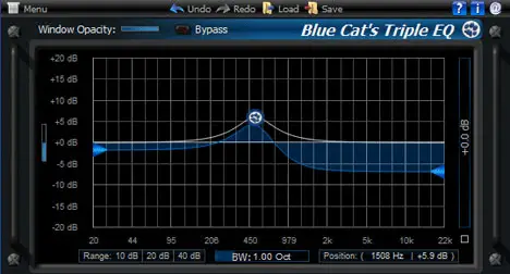 Blue Cat Triple EQ - Free Equalizer VST Plugin