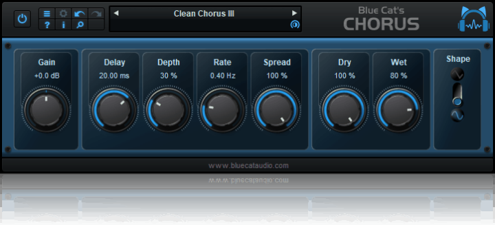 Blue Cats Chorus VST Plugin Blue Cat's Chorus Plugin