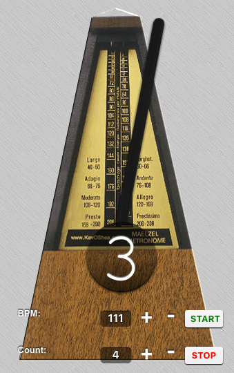 online metronome with subdivision