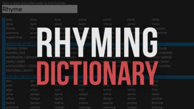 Free Rhyming Dictionary Websites to Help Write Music