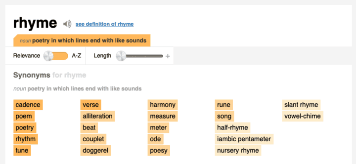 Online Thesaurus