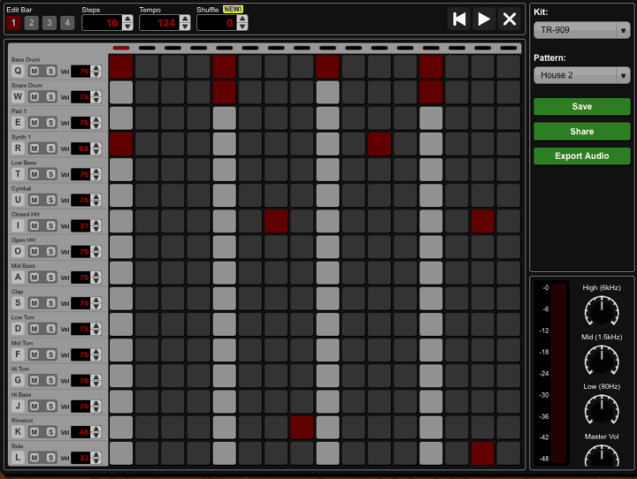 Pattern Sketch - Best Drum Machine Online