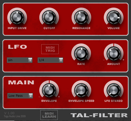 TAL Filter - Best Filter Plugins