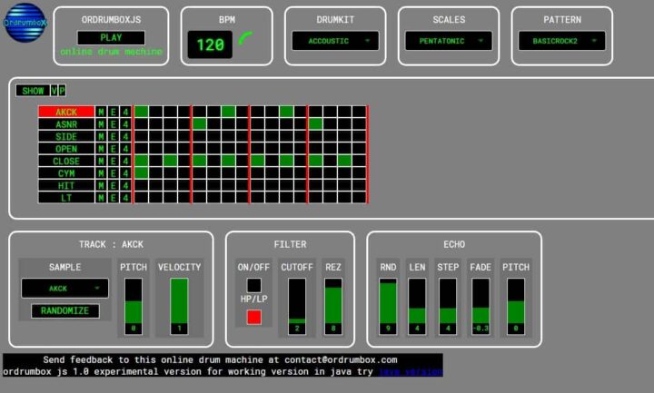 free drum step sequencer