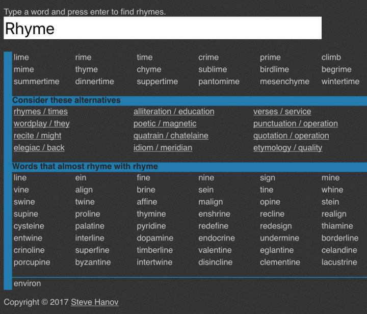 10 Free Rhyming Dictionary Websites To Help Write Music Poetry