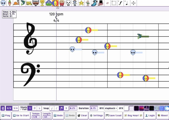 Mario Paint Music Composer 