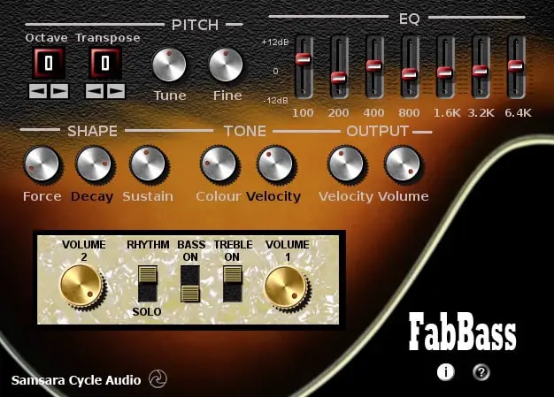 FabBass Bass Guitar VST Plugin