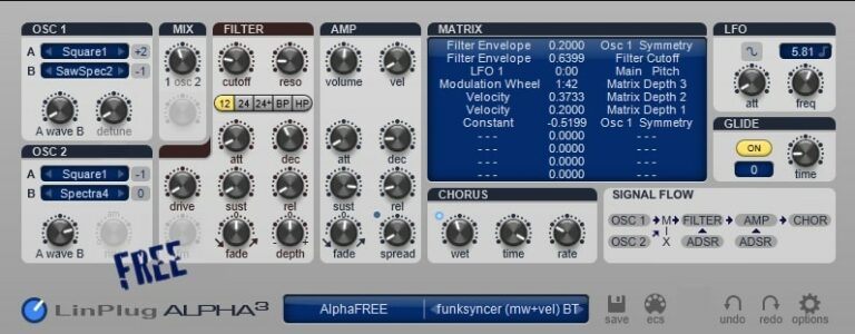 Free Alpha VST Plugin by Linplug