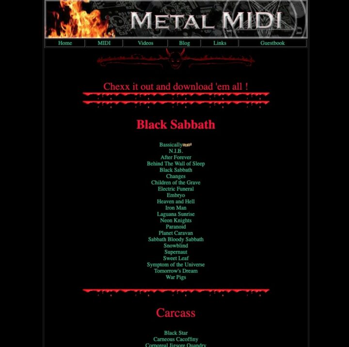 Metal MIDI Download