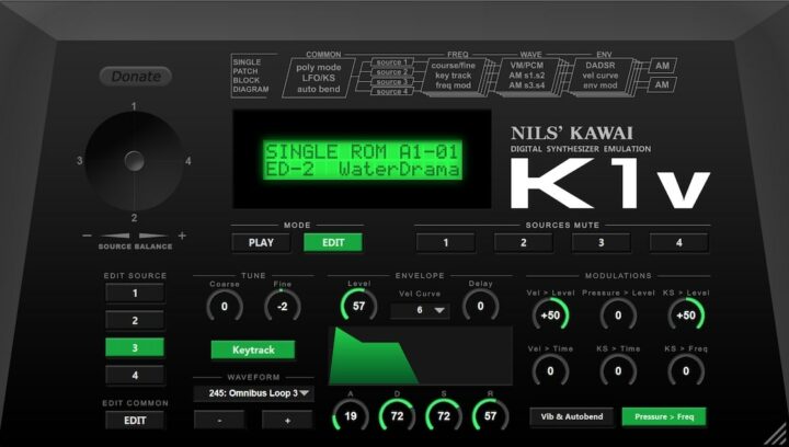 Nils K1v - Kawai K1 Emulation Plugin VSTi