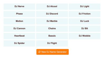 15 FREE DJ Name Generator Websites For DJ Name Ideas!