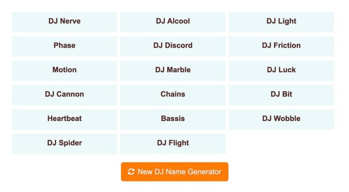 DJ Name Generator