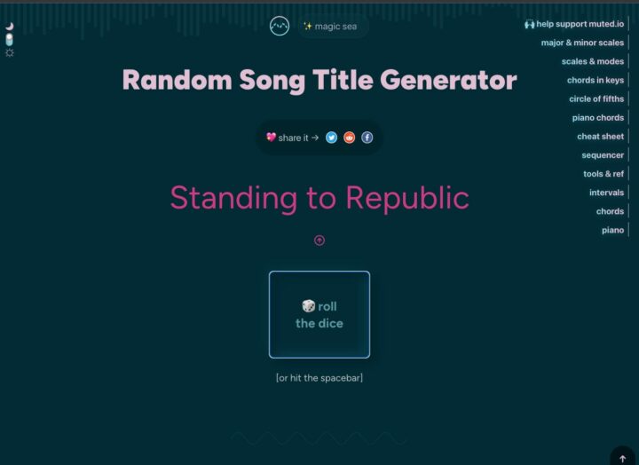 Muted Random Song Title Generator