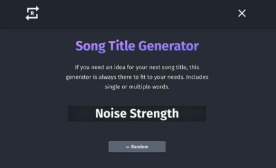 random song name generator