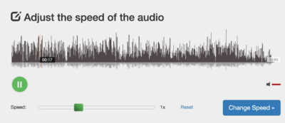 twistedwave online audio editor slow down