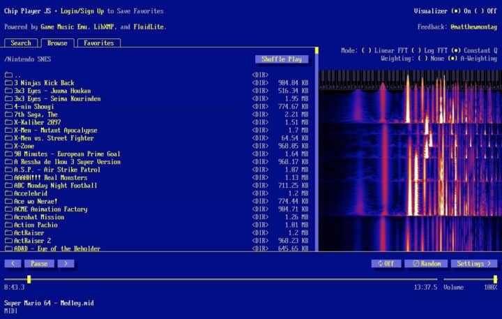 Chip Player JS Online MIDI Player