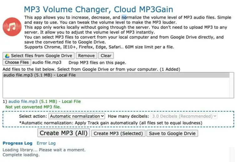 mp3 gain bets volumes