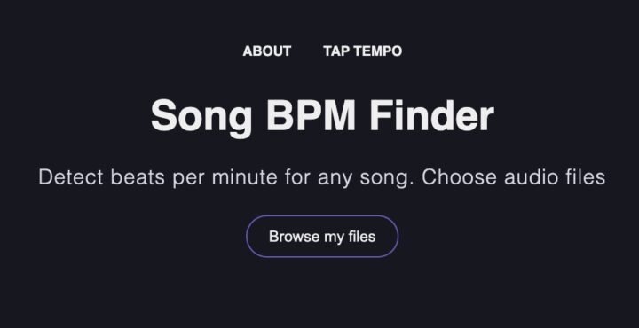Song BPM Finder