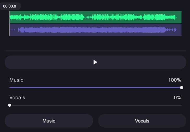 removing vocal with ocenaudio