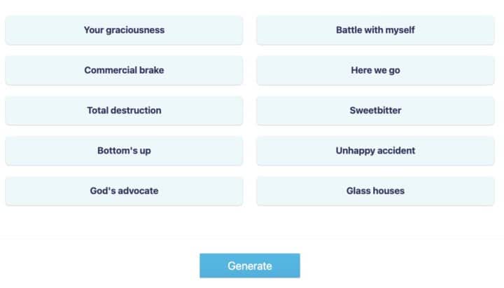 10 Free Album Name Generators For Title Ideas