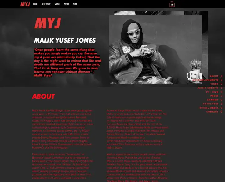 Malik Yusef Jones EPK Example