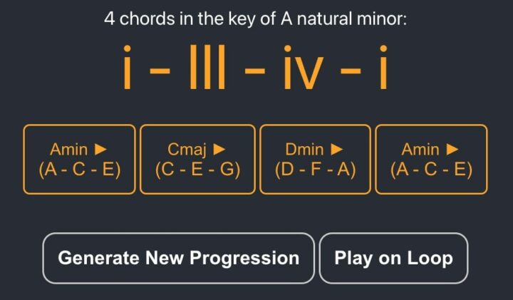 Simple Chord Progression Generator