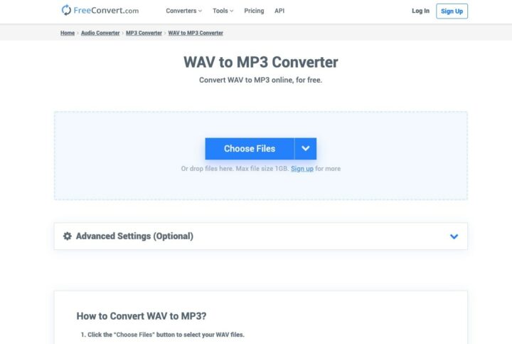 Free Convert WAV To MP3 Converter