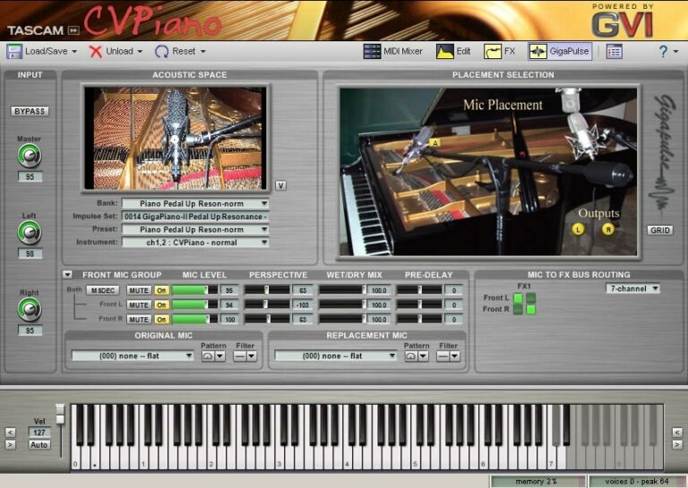 CVPiano VST Plugin by Tascam