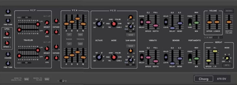 Chorg 870 VST Plugin by KBplugs