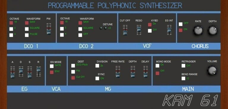 KRM61 VST Plugin by Kriminal