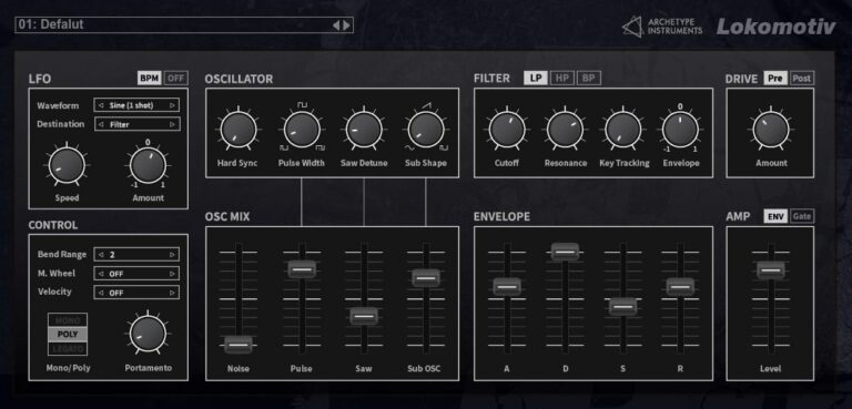 Lokomotiv VST Plugin by Archetype Instruments