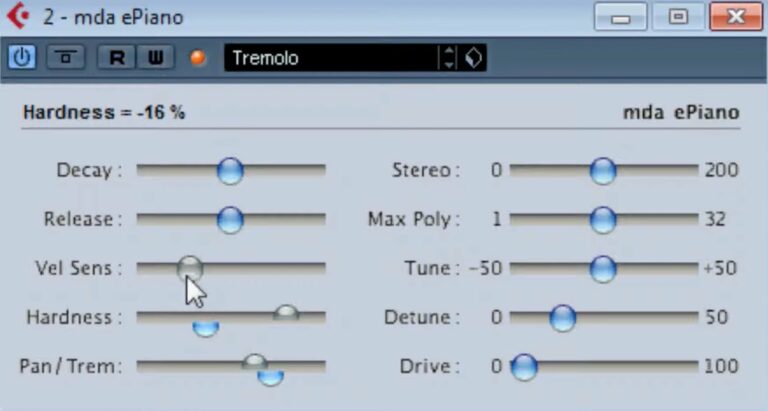 MDA E-Piano VST Plugin by MDA