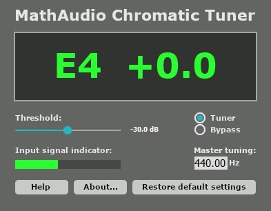MathAudio Chromatic Tuner VST Plugin
