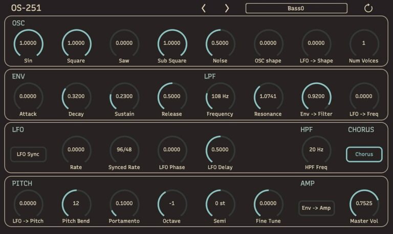OS-251 VST Plugin by Onsen Audio