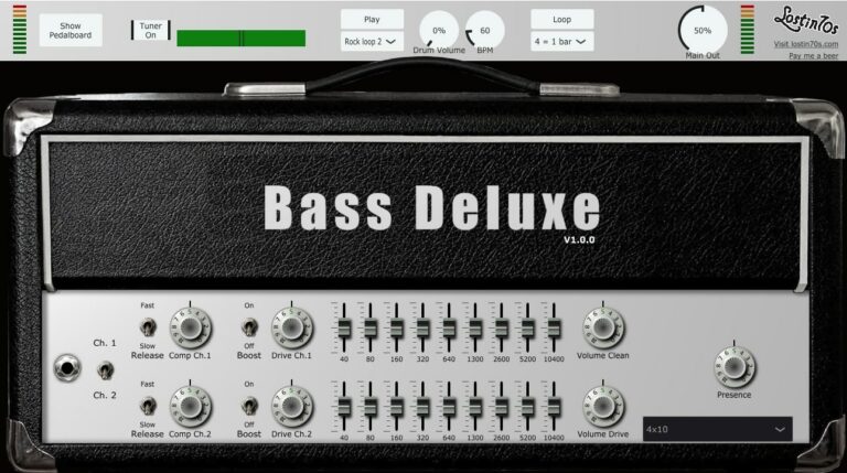 Bass Deluxe VST Plugin by lostin70s