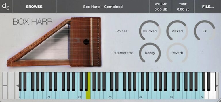 Box Harp VST Plugin by decent|SAMPLES