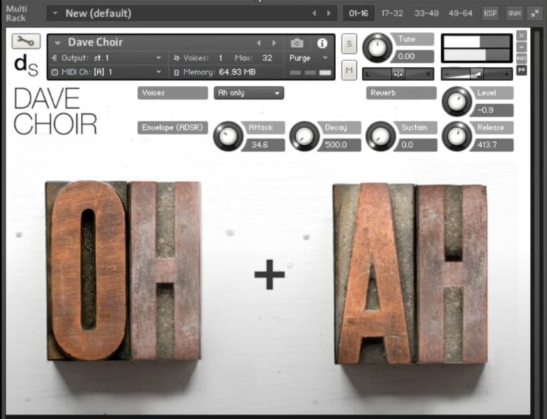 Dave Choir VST Plugin by decent|SAMPLES